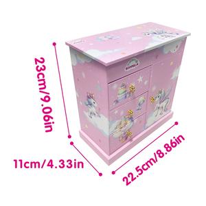 Caja Musical Giratoria Estilo Guardarropa Vintage de Papel Ecológico con Canción Personalizada, Organizador de Joyas para Dormitorio, ¡Gran Venta! - Product Image 5