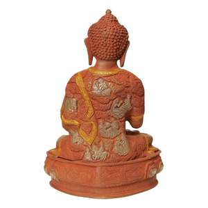 Statue de finition vintage, <span class=keywords><strong>bouddha</strong></span> tibétain en <span class=keywords><strong>terre</strong></span> brute - Product Image 2