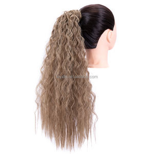 AliLeader Extensión <span class=keywords><strong>de</strong></span> cabello para mujer Largo <span class=keywords><strong>rizado</strong></span> Onda <span class=keywords><strong>de</strong></span> agua Cola <span class=keywords><strong>de</strong></span> <span class=keywords><strong>caballo</strong></span> Envoltura alrededor del peinado del cabello - Product Image 2