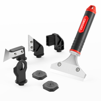 Kit de grattoirs de nettoyage, spatule multifonctionnelle, dissolvant de mastic et de colle pour joints, nettoyage des taches dans la salle de bain, la cuisine et la maison KE6309