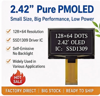 Module d'affichage OLED 2,42 pouces 128x64 SSD1309 SPI I2C Écran OLED graphique blanc bleu jaune pour équipement de contrôle industriel