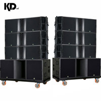 Sistema de Sonido Line Array Pasivo de 8 Piezas con Altavoces Duales de 12 Pulgadas y Subwoofers Profesionales de Neodimio de 18 Pulgadas KD-28