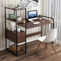 Bureau d'ordinateur pliable commercial multifonctionnel de grande taille avec étagère intégrée pour cuisine, bureau et étude – Design moderne et simple