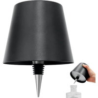 Lampe de bouteille de vin sans fil à commande tactile bicolore, en métal, étanche IP54, lampe de bureau sans fil rechargeable, lampe de nuit pour patio