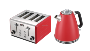 Ousheng Retro Design <strong>4</strong>-Slice Stainless Steel <strong>Toaster</strong> <strong>and</strong> Electric <strong>Kettle</strong> <strong>Set</strong> Breakfast <strong>Set</strong> Customized Logo Household Application - Product Image 4