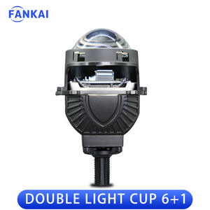 ไฟหน้ารถยนต์ FANKAl รุ่นใหม่ K8 แบบสองหลอด 9+1 คอร์ LED Bi-Xenon เลนส์แบบไม่สูญเสียคุณภาพ ผลิตจากอะลูมิเนียมเกรดอากาศยาน สำหรับการดัดแปลงไฟหน้ารถยนต์ - Product Image 3