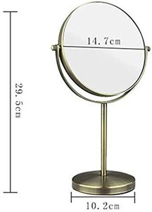 Wholesale 360 Degree Lighted Single Sided 8 Inch Tabletop Desk Mirrors 1X Magnifying Cosmetic <b>Vanity</b> Makeup Mirror GMJ803 - Product Image 4