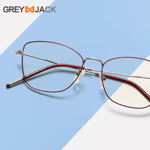 Monture de lunettes Greyjack Butterfly pour femmes, monture complète, protection anti-lumière bleue, verres AC, origine Taizhou - Product Image 4