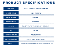 Audley 60cm A1 UV DTF imprimante 24 pouces Offre Spéciale automatique des industries de vente au détail imprimante à jet d'encre 4 pièces I3200U1 CMYKW feuille de vernis