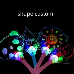 Bán buôn logo của khách hàng Luminous Hand Fan nhựa Light Up <span class=keywords><strong>Flashing</strong></span> Fan Kids đồ chơi cho mùa hè làm mát - Product Image 3