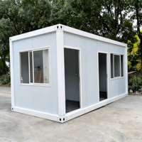 Maison conteneur pliable, assemblage rapide, clinique médicale mobile, bureau temporaire, bâtiment préfabriqué, moderne, respirant, écologique