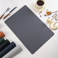 Vente en gros de napperons de table en cuir écologiques de luxe pour la maison et le bureau napperons de restaurant de haute qualité