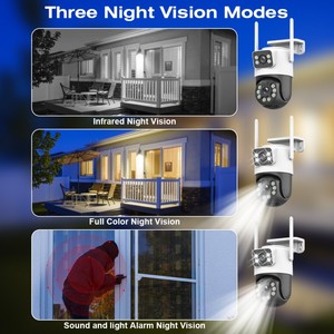 Cámara de Seguridad WiFi PTZ de Doble Lente Tuya <span class=keywords><strong>Icsee</strong></span> 4MP 6MP 8MP o Cámara CCTV Exterior POE con Audio Bidireccional, Tarjeta de Memoria y Almacenamiento en la Nube - Product Image 4