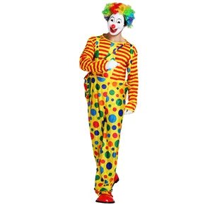Drop Versand Karneval Halloween Party Cosplay Kostüm Clown Anzug Kleidung Männer Phantasie Clown Kostüm Erwachsene
