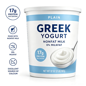 Yogurt Greco Liquido per Adulti Senza Grassi, ad Alto Contenuto Proteico, Basso Contenuto di Zuccheri, Fermentato Naturalmente, per Crescita Muscolare e Aumento di Peso - Product Image 1
