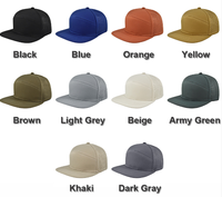 Casquette de baseball sport à 5 panneaux, broderie 3D, trous laser, imperméable, séchage rapide, logo personnalisé, casquette snapback unie hip hop pour hommes