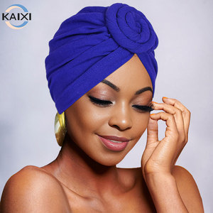 Turban africain en satin pour <span class=keywords><strong>femme</strong></span>, bonnet <span class=keywords><strong>chimio</strong></span> pour perte de cheveux – Idéal pour l'<span class=keywords><strong>hiver</strong></span> et les fêtes, pré-tricoté et ajustable - Product Image 4