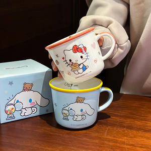 Taza de Cerámica Zuo Mu Sanrio My Melody con Asa, Diseño de Dibujos Animados Rosa, para Desayuno o Bebidas, Regalo Otoño 2024 - Product Image 4