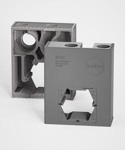 Système de ventilation silencieux <span class=keywords><strong>à</strong></span> <span class=keywords><strong>double</strong></span> <span class=keywords><strong>flux</strong></span> E-VIPO ERV, unité de récupération de chaleur, boîtier EPP, montage mural, récupérateur MVHR HRV, systèmes HVAC - Product Image 4