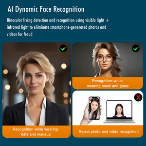 AI face recognition Access <b>Control</b> Device Dynamic face dete With LCD Screen Linux OS 0.2s Instant Recognition 0.3-2.5m Distance - Product Image 3