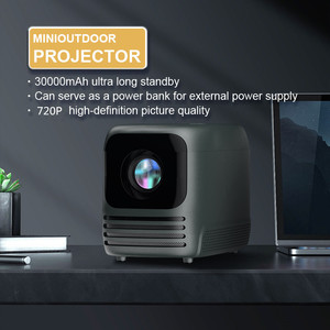Mini proyector recargable 720P LED Proyectores de video portátiles Home Theater Smart Android Player WIFI Batería Película al aire libre - Product Image 2