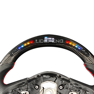 Volante de fibra de carbono Rpm Led de alta calidad OEM para <span class=keywords><strong>Audi</strong></span> <span class=keywords><strong>A3</strong></span> A4 A5 Rs3 Rs4 Rs5 Rs6 Rs7 S3 S4 S5 S6 S7 2017 a <span class=keywords><strong>2023</strong></span> - Product Image 4