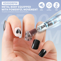 Perceuse à ongles électrique V10 45000 tr/min avec moteur sans balais à grande vitesse batterie réglable matière plastique-Nouveau