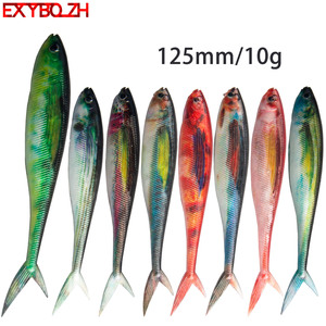 Señuelo de pesca de aguas medias de 125 mm y 10 g, impreso en 3D, con cola recortada, para la pesca de atún. - Product Image 2
