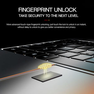 Portátil empresarial Intel N5095 de 15.6 pulgadas con teclado inglés, cuerpo de aluminio, reconocimiento de huellas dactilares, nuevo modelo, 16GB + 1TB de memoria. - Product Image 6