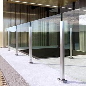 نظام درابزين زجاجي مع مشبك آخر فتحة درابزين خارجي لسياج سطح المسبح سلالم الممر للاستخدام المنزلي - Product Image 5