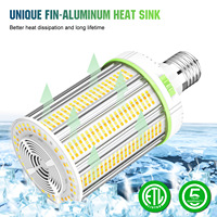 Lampe LED de type maïs 48W-300W en stock aux États-Unis, certifiée DLC ETL, éclairage extérieur, culot E26 E39, pour parking et rue