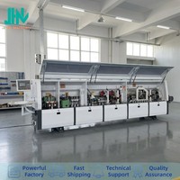 Machine de scellement des bords de panneaux de bois JHM-468X, 8 postes de travail pour l'usine de production en série de portes d'armoires de cuisine