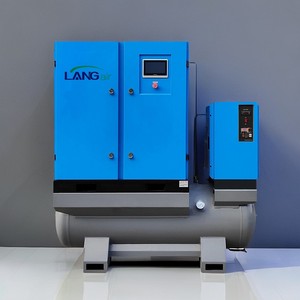 เครื่องอัดอากาศแบบสกรู 16 บาร์ 11kw 15kw 22kw PM VSD รวมทุกอย่างไว้ในเครื่องเดียว สำหรับเครื่องเลเซอร์ไฟเบอร์ 22kw - Product Image 4