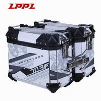 Kit complet en alliage d'aluminium de qualité supérieure, directement de l'usine, avec coffre arrière et sacoches latérales pour moto, idéal pour les voyages d'aventure
