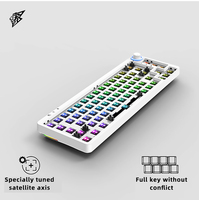 AFLION Nouveau Kit de Clavier Mécanique Gaming Feker 67 Touches, Prêt à Expédier, DIY, Filaire, Ergonomique, avec Bouton Rotatif, Hot Swap, Rétroéclairage RGB