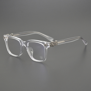 CHARMLIBRARY CH8002 Unisex Retro Rectangle Eyeglass <strong>Frames</strong> Luxury Good Quality Acetate Optical Women Fashion Glasses Decoration - Product Image 4