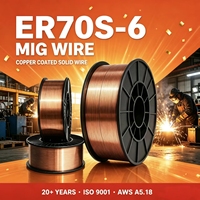 Fil de soudage MIG solide ER70S-6 SG2 G3Si1 YGW12, fil de soudure en acier au carbone, protection au gaz CO2, revêtement en cuivre