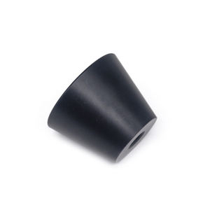 ขาตั้งยางสีดำแบบมีเกลียว ความแม่นยำสูง ผลิตตามสั่ง แผ่นยางกันลื่น ชิ้นส่วนเครื่องจักรกลซีเอ็นซี ได้รับการรับรองมาตรฐานไอเอสโอ - Product Image 6