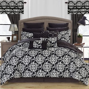 Sang Trọng 12Pcs Comforter Set Vua, In, Mềm Sợi Nhỏ Bộ Đồ Giường Set Với Rèm Cửa Cho Tất Cả Các Mùa Tùy Chỉnh Trải Giường Gối Đặt - Product Image 3