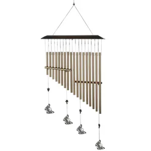 공장 가격 75cm 나비 하프 바람 종소리 야드 정원 튜브 알루미늄 골동품 Windchime 벽 매달려 야외 홈 장식