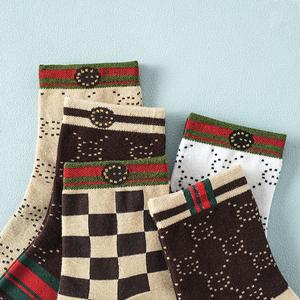 Chaussettes Crew Style Français Femme Hiver Vintage Respirant Tendance Polyvalent Léger Luxe Décontracté Spandex/Nylon/Coton Standard - Product Image 4