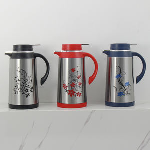 Vente en gros 1L 1.3L 1.6L 1.9L Métal Isolé En Acier Inoxydable Verre Recharge Fiole À Vide Pichet Thermos Arabe Cafetière - Product Image 1