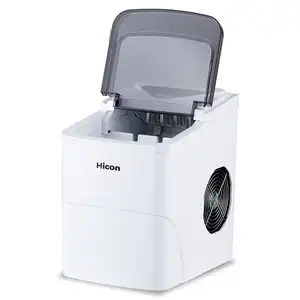 HZB-16A Portable Ice Maker Mini Countertop 15kgs Small Ice Making Machine Round Ice Cube Maker For Home