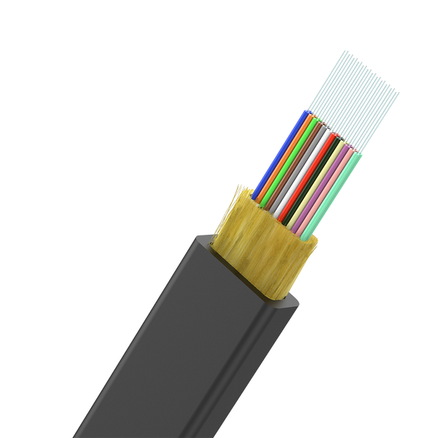 SDGI High Density Indoor Ribbon Fiber Optical Cable 4-Core PVC LSZH Single Mode Multimode Optic Patch Cord