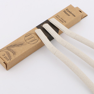 Maquinillas de Afeitar Desechables Biodegradables de Trigo para Cejas, 3 Unidades, para Suministros de Salón y Academia - Product Image 6