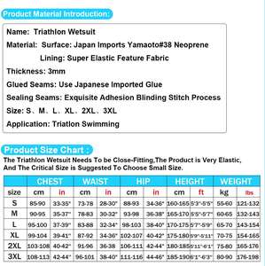 <span class=keywords><strong>Muta</strong></span> in Neoprene Yamamoto di alta qualità da 3mm, <span class=keywords><strong>muta</strong></span> da <span class=keywords><strong>Triathlon</strong></span> per uomo e donna universale - Product Image 3