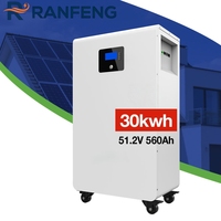 Batterie LiFePO4 Lithium-Ion ZA US STOCK 51.2V 48V 560Ah 600Ah 628Ah 15kWh 20kWh 30kWh pour Système de Stockage d'Énergie Domestique avec BMS