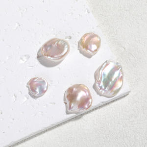 Nuevas Perlas de Agua Dulce Naturales de Luz Intensa, Cuentas Sueltas para DIY, Pétalos Grandes con Forma Irregular, Estilo Barroco, Color Blanco - Product Image 4