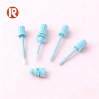 Capuchon cosmétique en plastique PE avec applicateur pinceau eyeliner à bec verseur, non toxique, anti-déversement, personnalisable, port de 7 mm, OEM/ODM disponible
