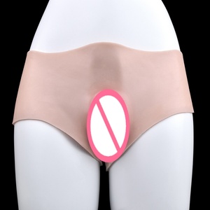 FAAK <b>Men</b> Underwear Hiding Gaff Briefs Cock Vagina Silicone Pants Crossdresser Suit Transgender CD Sissy Panties Stretchable - Product Image 2